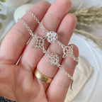 Pulsera Doble Protección | Nudo de Bruja + Tetragrámaton