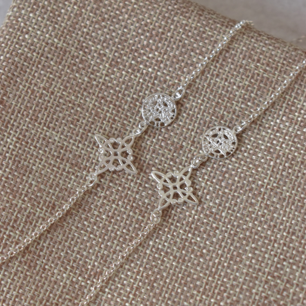 Pulsera Doble Protección | Nudo de Bruja + Tetragrámaton