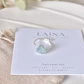 Anillo Druzy | Aguamarina - Calma y claridad