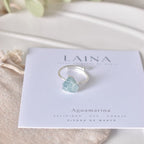 Anillo Druzy | Aguamarina - Calma y claridad