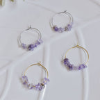 Pendientes Dalia | Amatista | Calma e intuición