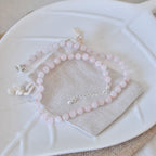 Collar Anudado | Cuarzo Rosa – Amor propio y dulzura