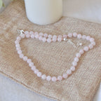 Collar Anudado | Cuarzo Rosa – Amor propio y dulzura