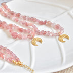 Collar Alma | Cuarzo Fresa – Amor y alegría