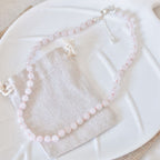 Collar Anudado | Cuarzo Rosa – Amor propio y dulzura