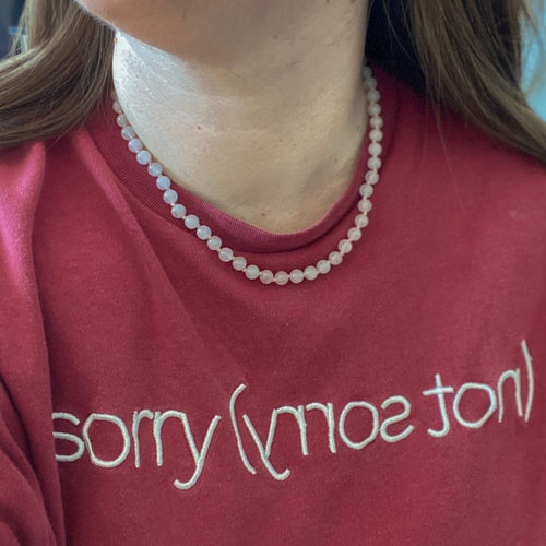 Collar Anudado | Cuarzo Rosa – Amor propio y dulzura