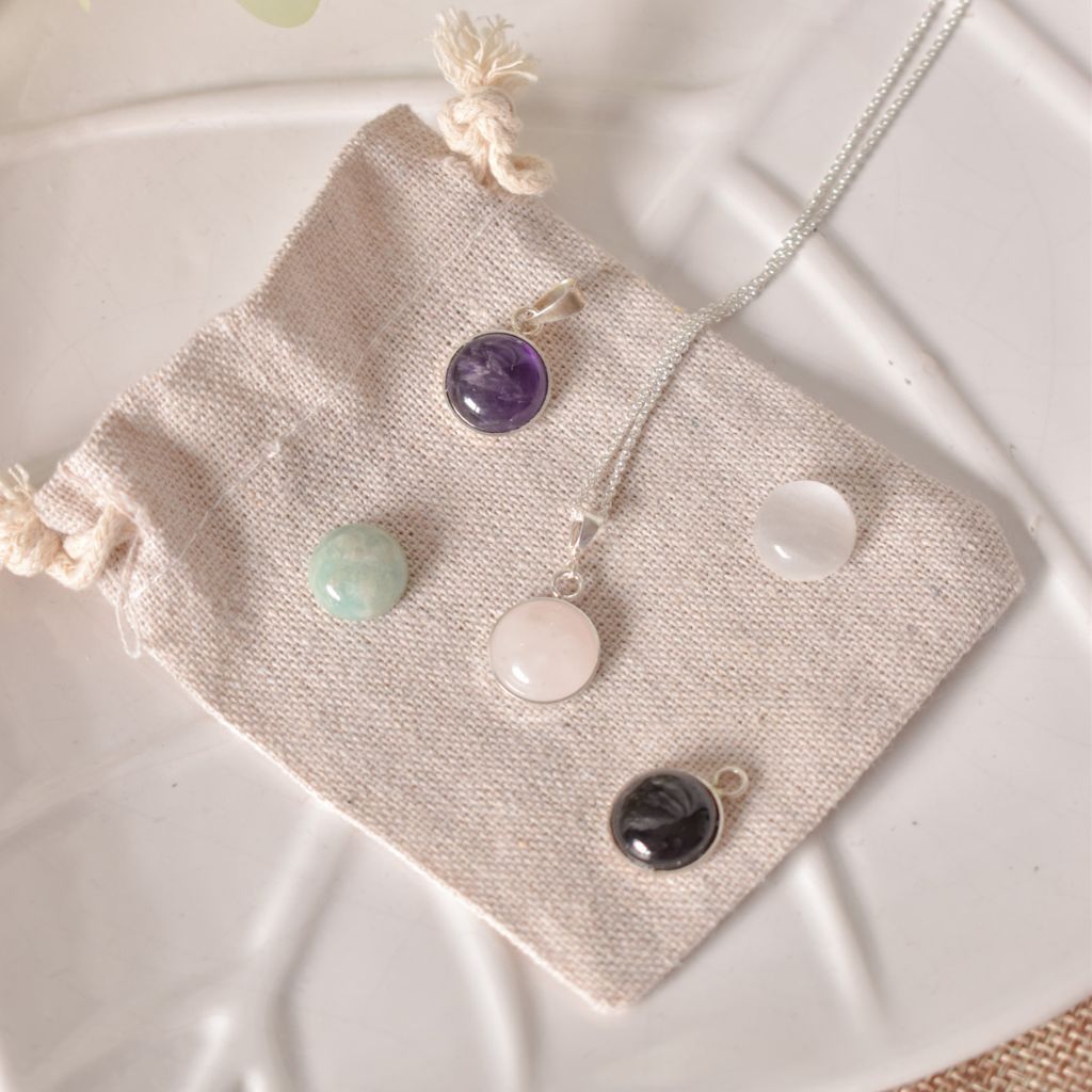 Collar Dhara | Talismán de piedras naturales – Energía de la Tierra