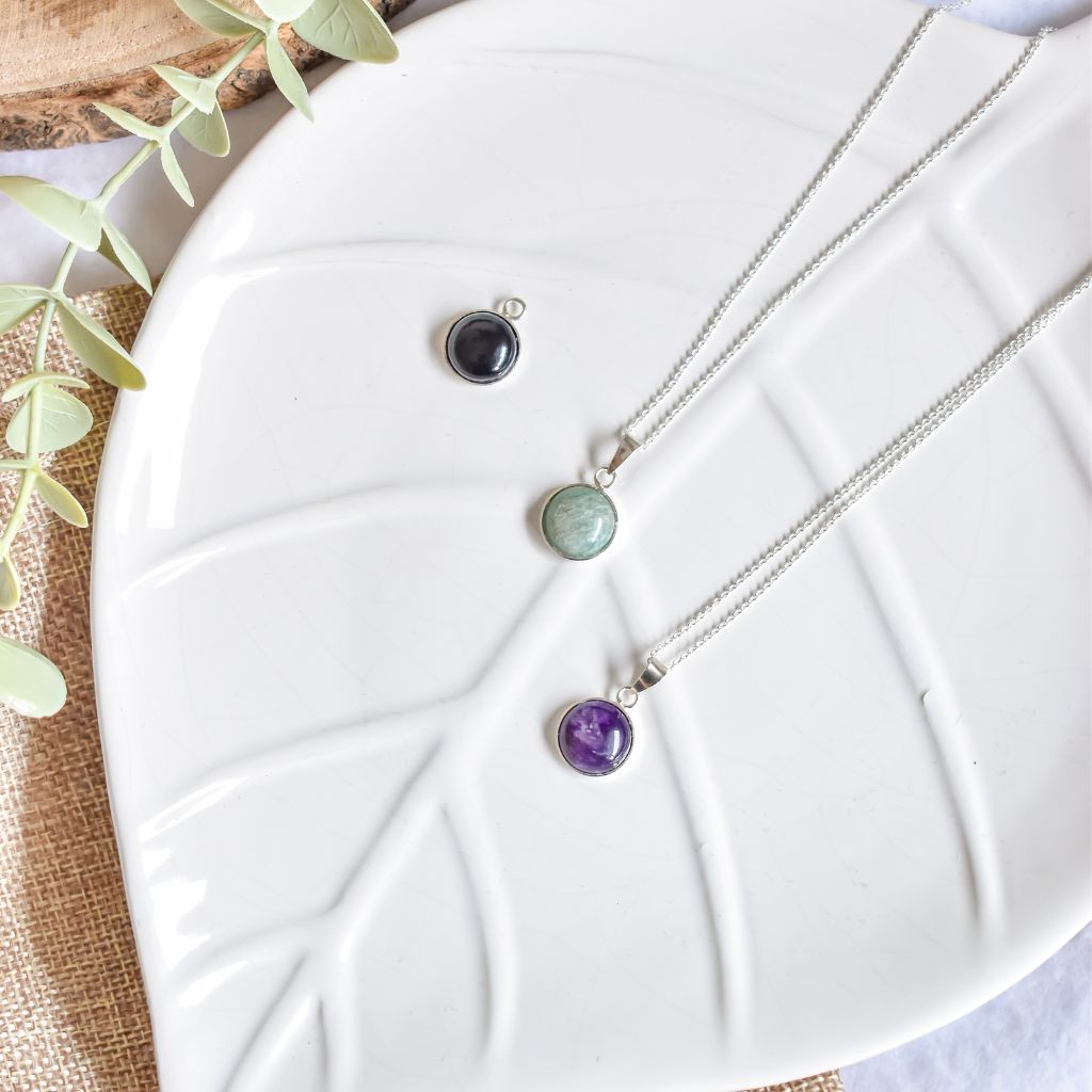 Collar Dhara | Talismán de piedras naturales – Energía de la Tierra