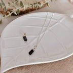 Collar Nahir | Turmalina Negra en Bruto – Protección y fuerza