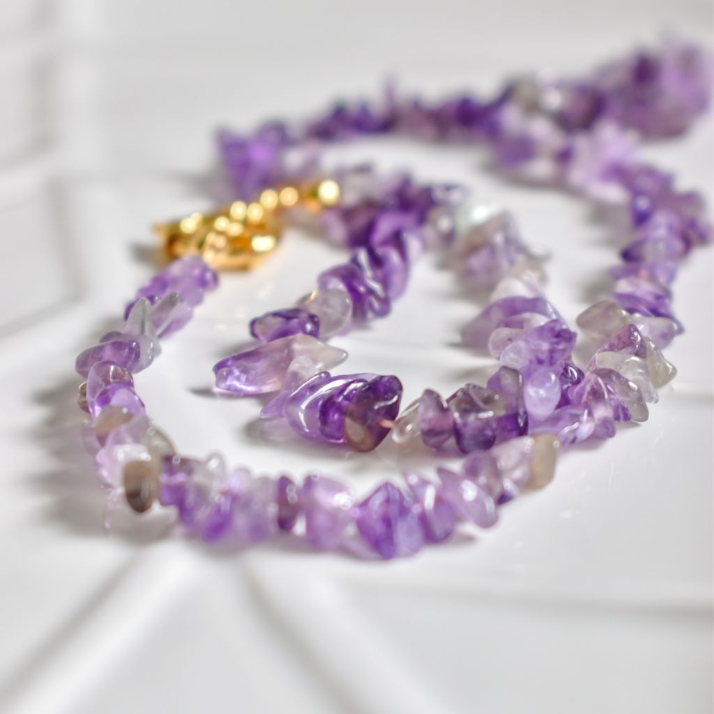 Collar Neida | Amatista - Calma y protección