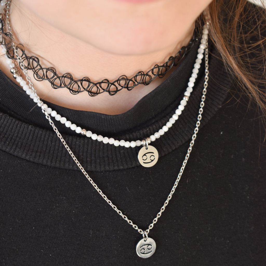 Collar Astra | Signo Zodiacal y Piedra Luna