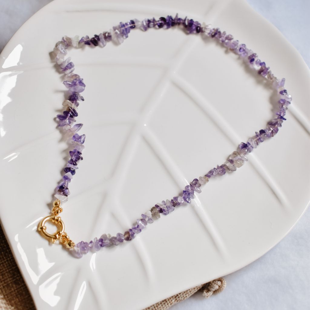 Collar Neida | Amatista - Calma y protección