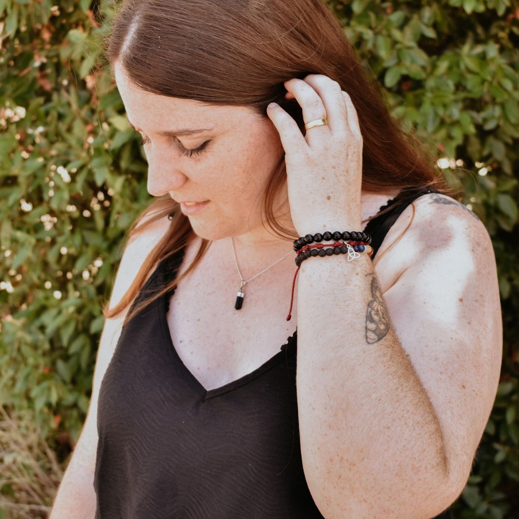 Collar Nahir | Turmalina Negra en Bruto – Protección y fuerza