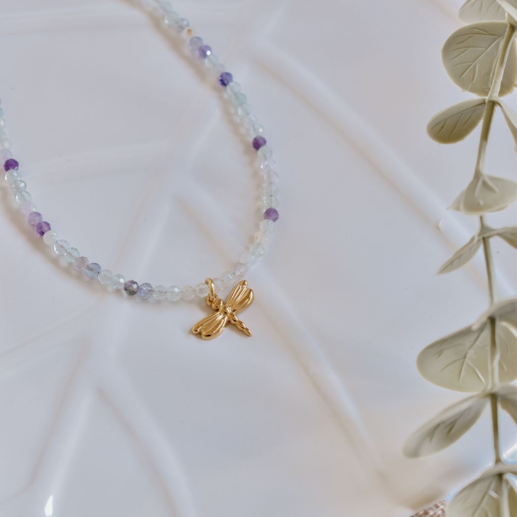 Gargantilla Aura | Fluorita – Claridad, foco y equilibrio