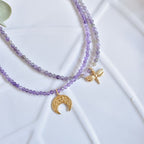 Gargantilla Aura | Amatista – Calma e intuición