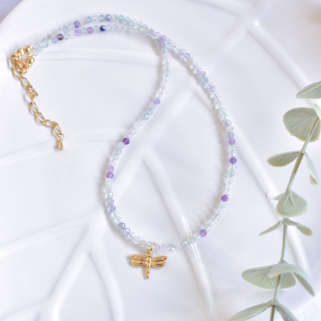 Gargantilla Aura | Fluorita – Claridad, foco y equilibrio