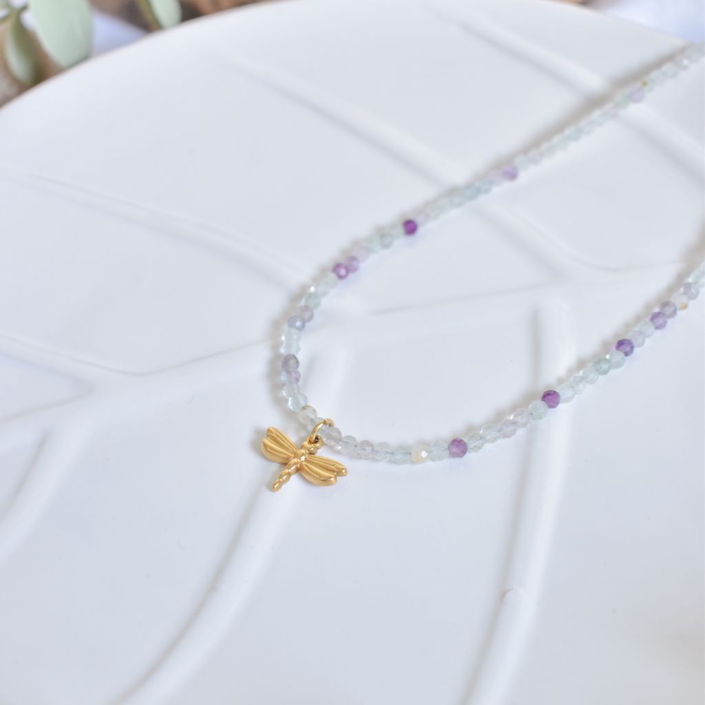 Gargantilla Aura | Fluorita – Claridad, foco y equilibrio