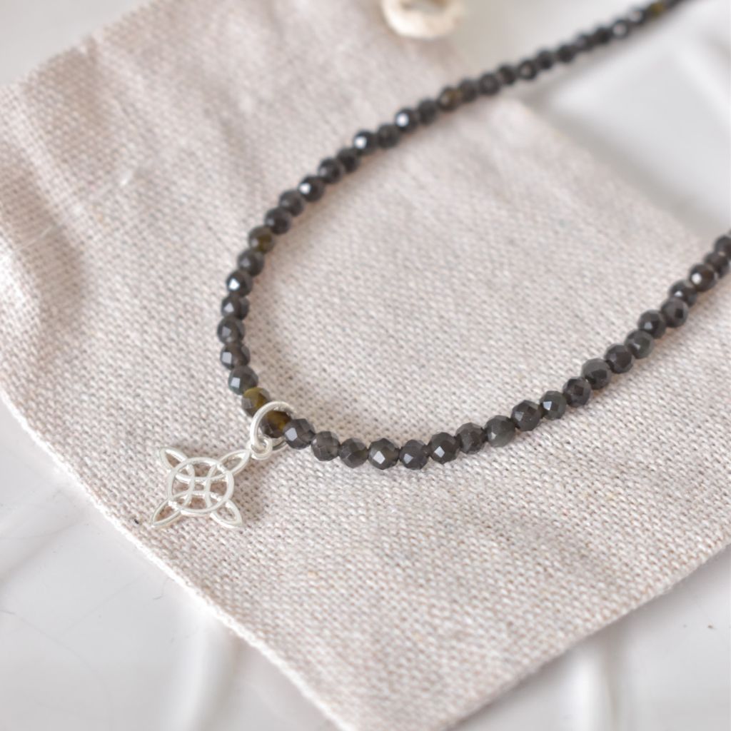 Gargantilla Yara | Obsidiana – Protección y fuerza