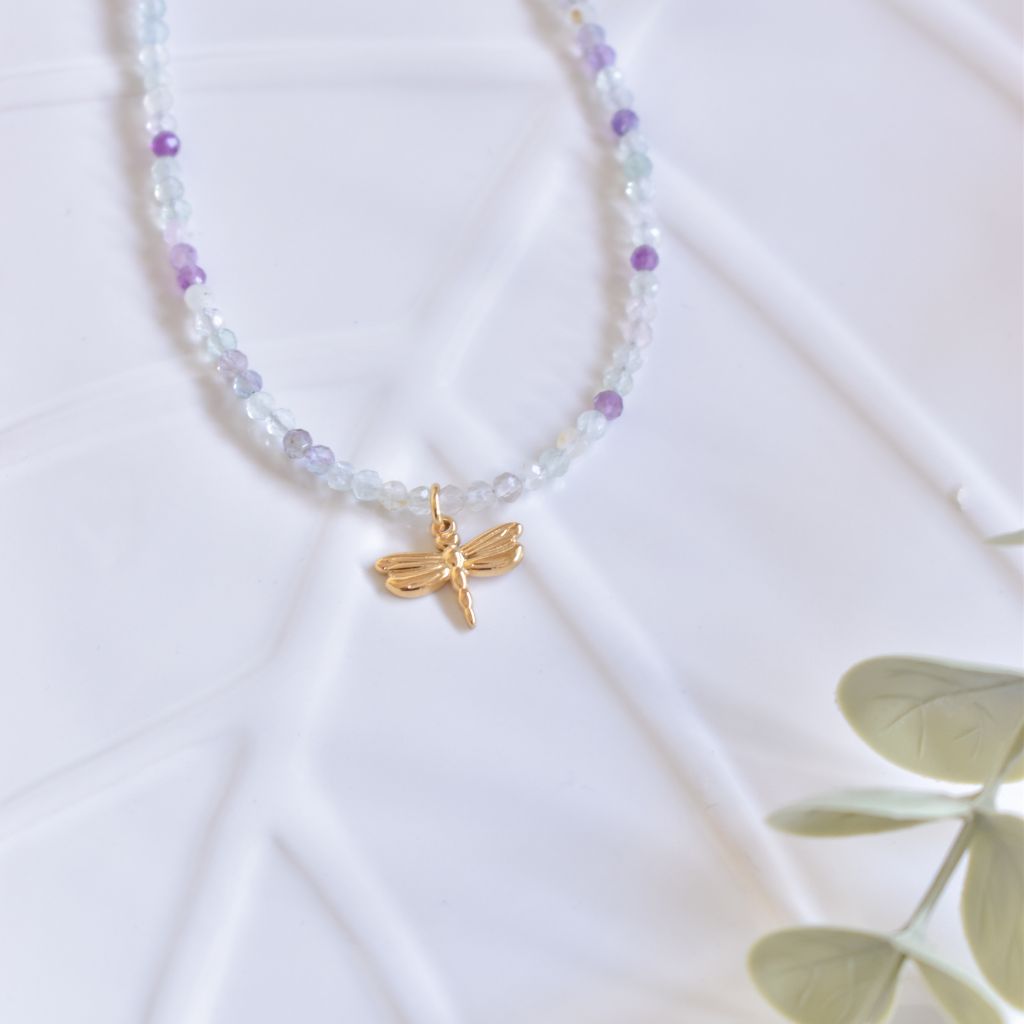 Gargantilla Aura | Fluorita – Claridad, foco y equilibrio