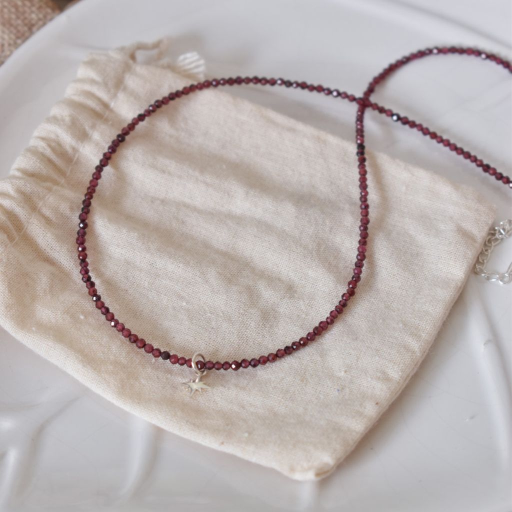 Pack Vega | Gargantilla y anillo de granate | Protección y recuerdo