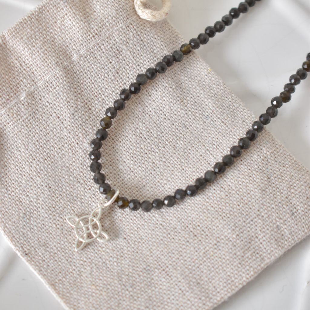 Gargantilla Yara | Obsidiana – Protección y fuerza