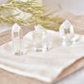 3 Mini Puntas de Cuarzo Cristal