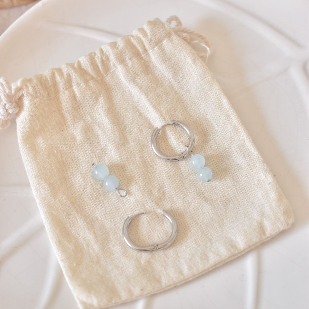 Pendientes Ivy | Aguamarina | Calma y claridad