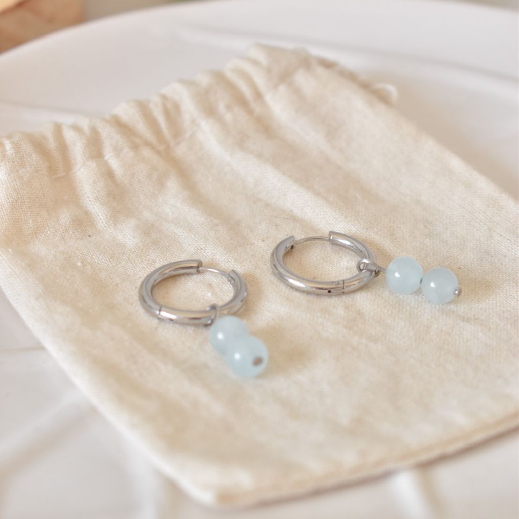 Pendientes Ivy | Aguamarina | Calma y claridad