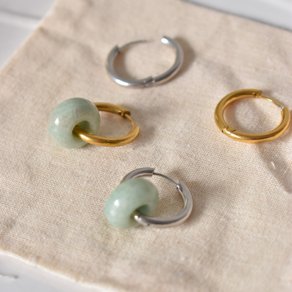 Pendientes Kala Amazonita | Calma, claridad y expresión