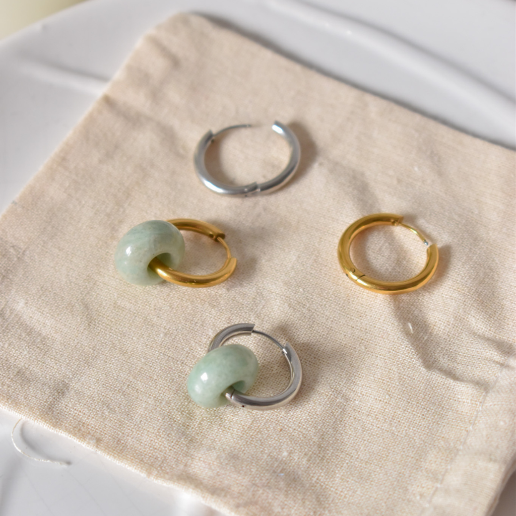 Pendientes Kala Amazonita | Calma, claridad y expresión