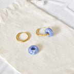 Pendientes Kala | Jaspe Azul | Calma y claridad interior