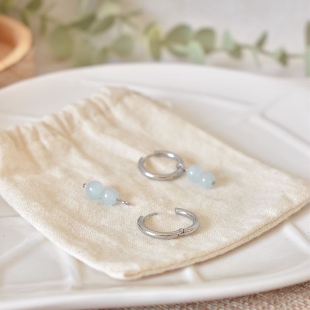 Pendientes Ivy | Aguamarina | Calma y claridad