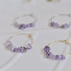 Pendientes Dalia | Amatista | Calma e intuición