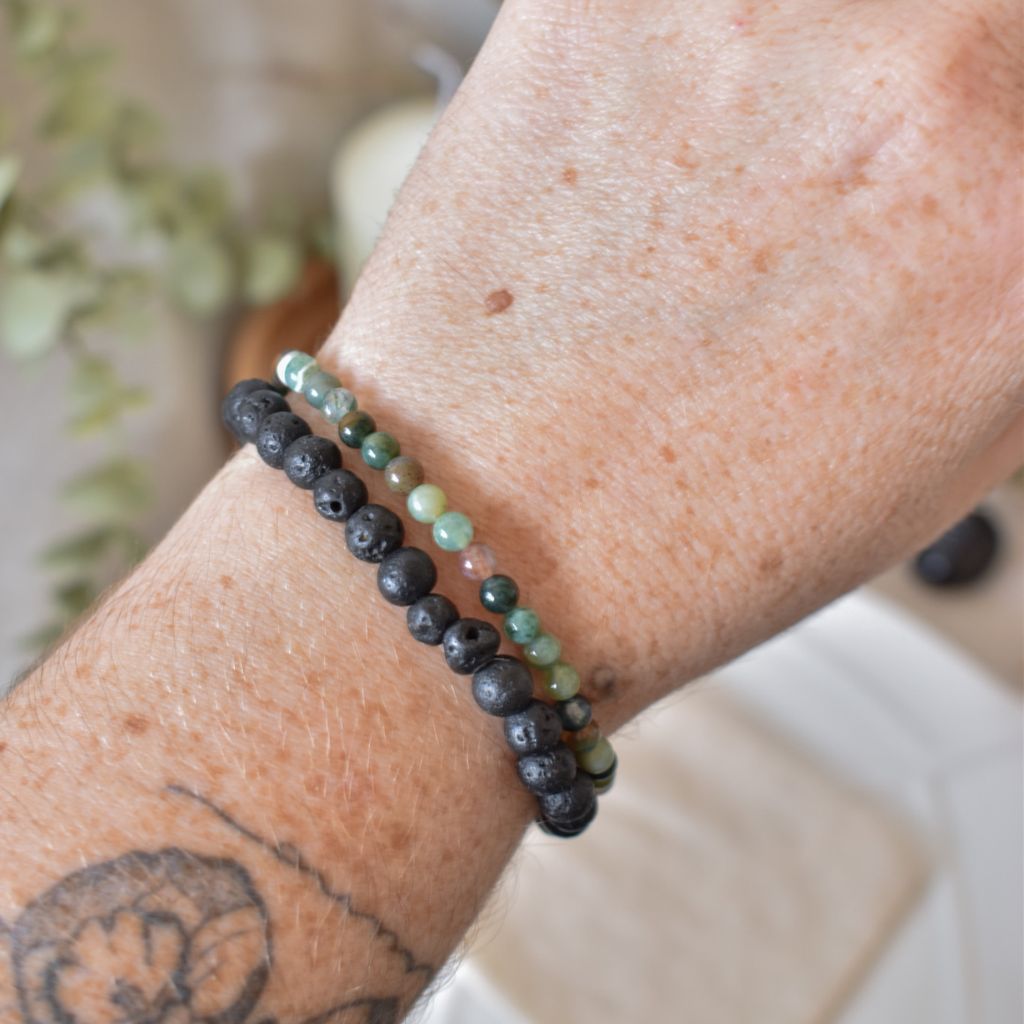 Pulsera Mini Ágata India | Armonía, enraizamiento y equilibrio