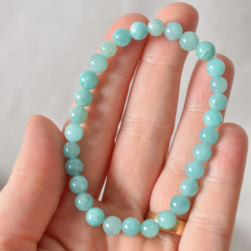 Pulsera Amazonita Grado A | Calma y serenidad