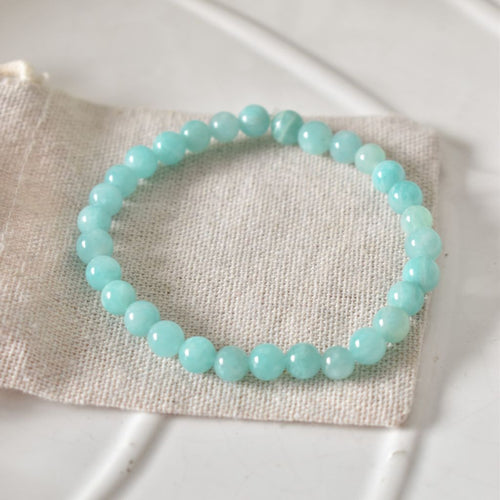 Pulsera Amazonita Grado A | Calma y serenidad