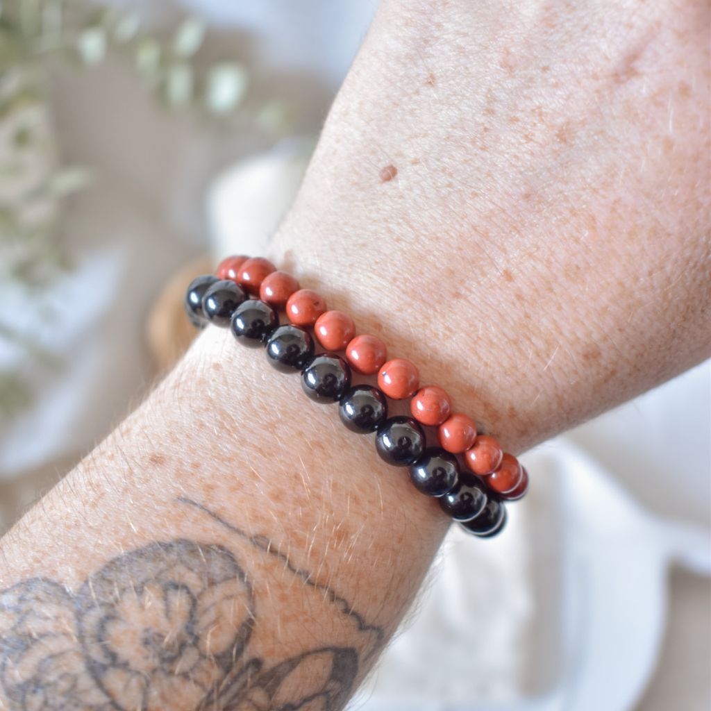 Pulsera Jaspe Rojo Grado A | Fuerza y conexión con la Tierra