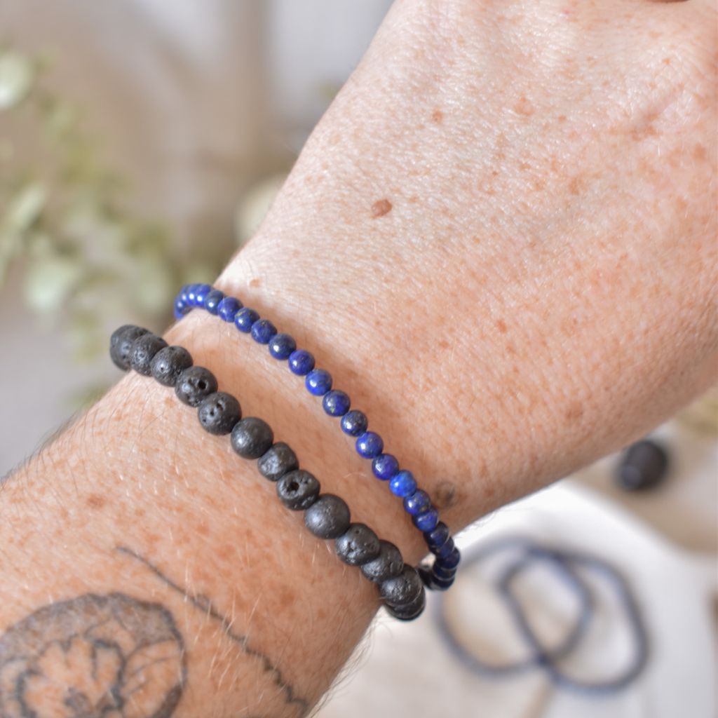 Pulsera Mini Lapislázuli | Claridad, intuición y equilibrio