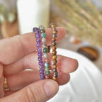 Trío de Pulseras para Calma y Vitalidad | Ojo de Tigre, Amatista y Ágata India